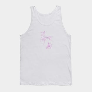 What's a powerful woman? (pink ink) Tank Top